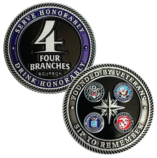 Four Branches Challenge Coin